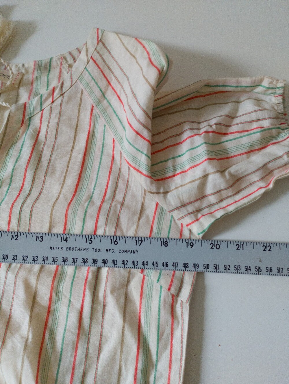 Luna Moon Boho Striped Smocked Peasant Blouse Size Small - Picture 5 of 7